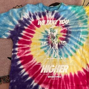 Nike tie dye take you higher tshirt small